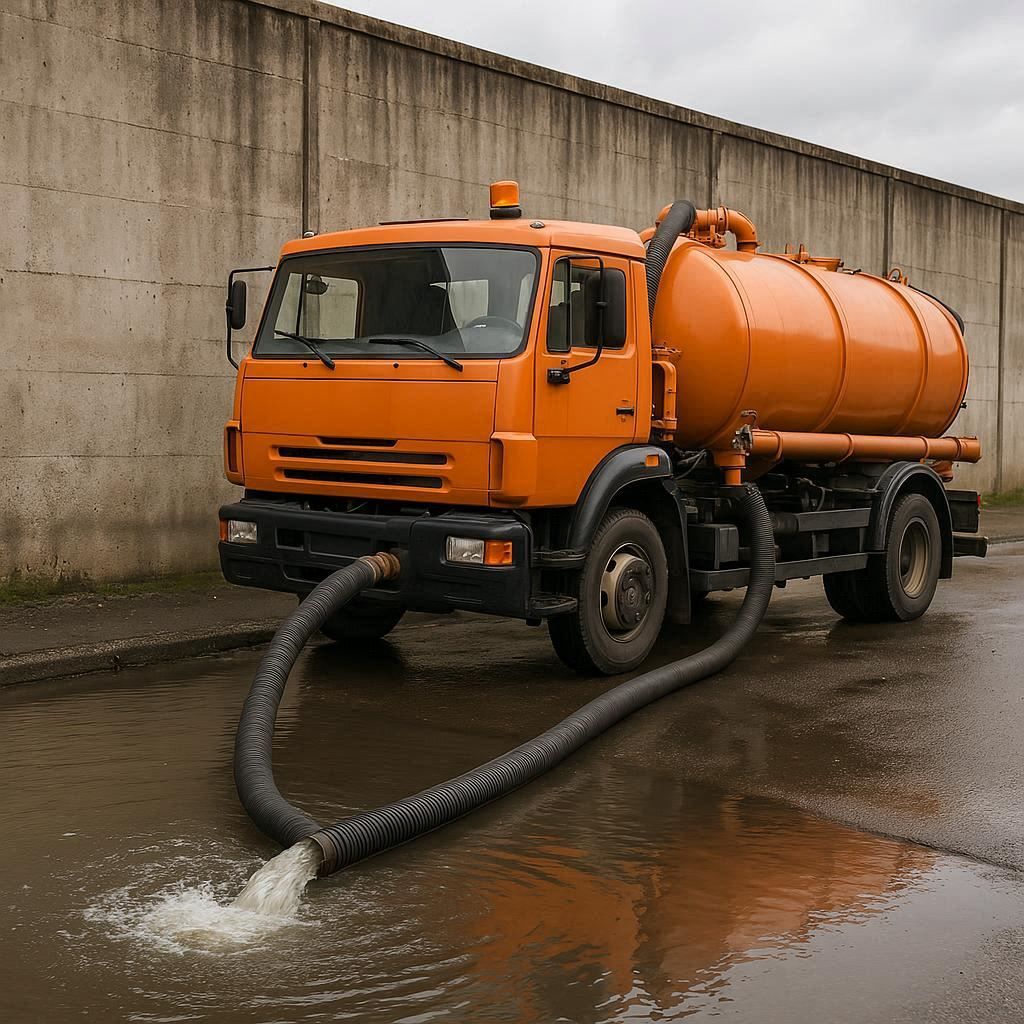Откачка воды в Петродворце